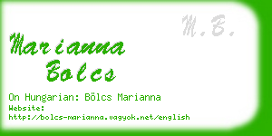 marianna bolcs business card